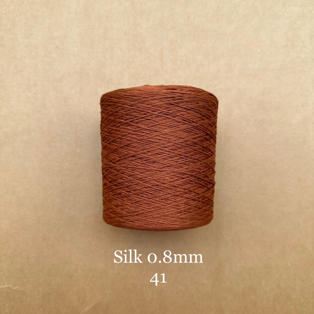 Cuộn sợi 100% silk 0.8mm màu trơn - 300gram