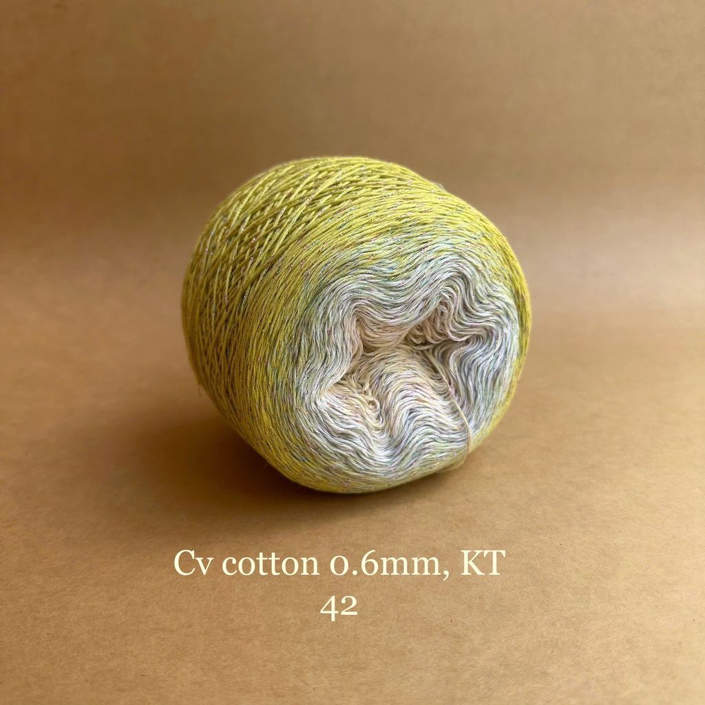 Sợi cầu vồng Cotton 0.6mm, kim tuyến