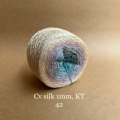 Cầu vồng sợi Silk kim tuyến, cỡ 1.0mm, 300g, đan móc áo, váy, khăn