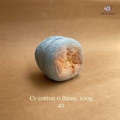 Sợi cầu vồng Cotton 0.8mm cuộn 100g, Chouihandmade, đan móc áo, váy