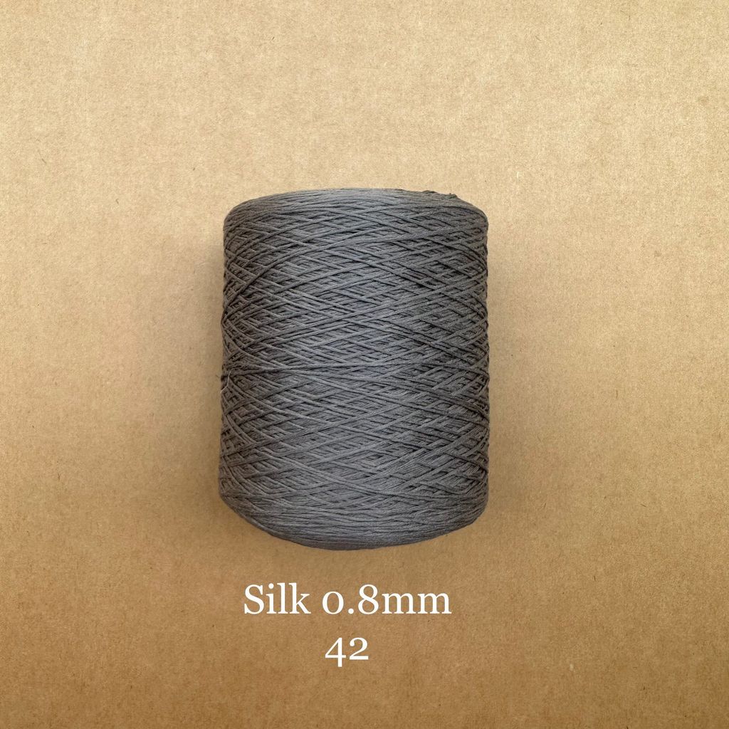 Cuộn sợi 100% silk 0.8mm màu trơn - 300gram