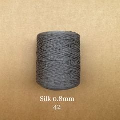Cuộn sợi 100% silk 0.8mm màu trơn - 300gram
