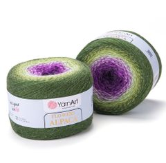 Len cầu vồng ấm Flower Alpaca nhập khẩu từ Yarnart, đan móc áo, áo choàng, váy, nón