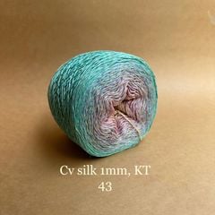 Cầu vồng sợi Silk kim tuyến, cỡ 1.0mm, 300g, đan móc áo, váy, khăn
