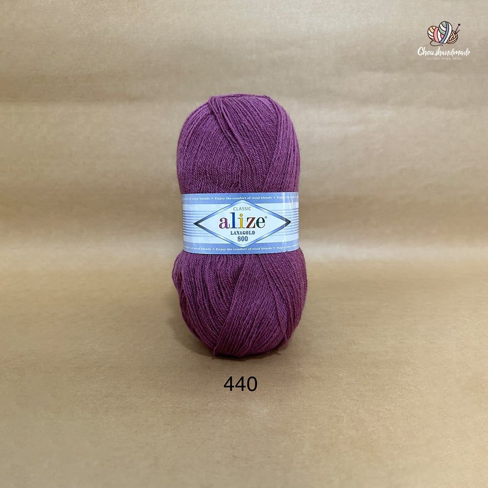 Cuộn len ấm Lanagold 800 hãng Alize siêu dôi, siêu ấm đan móc khăn, áo ấm cực thích