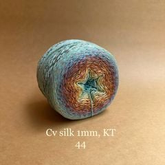 Cầu vồng sợi Silk kim tuyến, cỡ 1.0mm, 300g, đan móc áo, váy, khăn