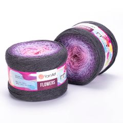 Len cầu vồng cotton Flowers - Yarnart - 250g dài 1000m (Bảng màu từ 250-300)