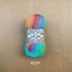 Sợi cotton hè Bella Batik nhập khẩu từ Alize Yarns đan móc áo, váy, khăn hè
