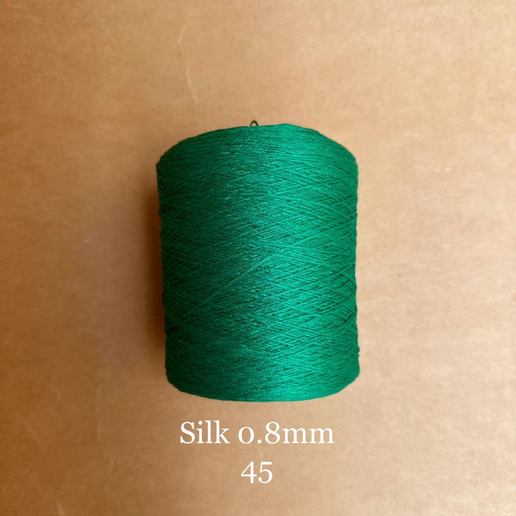 Cuộn sợi 100% silk 0.8mm màu trơn - 300gram