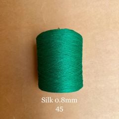 Cuộn sợi 100% silk 0.8mm màu trơn - 300gram