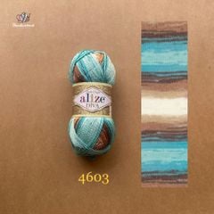 Sợi loang Diva Batik nhập khẩu từ Alize Yarns, đan móc áo, váy, khăn, bikini