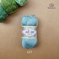 Sợi acrylic bóng Diva nhập khẩu từ Alize yarns đan móc bikini, áo, váy, thú, nón cực xinh