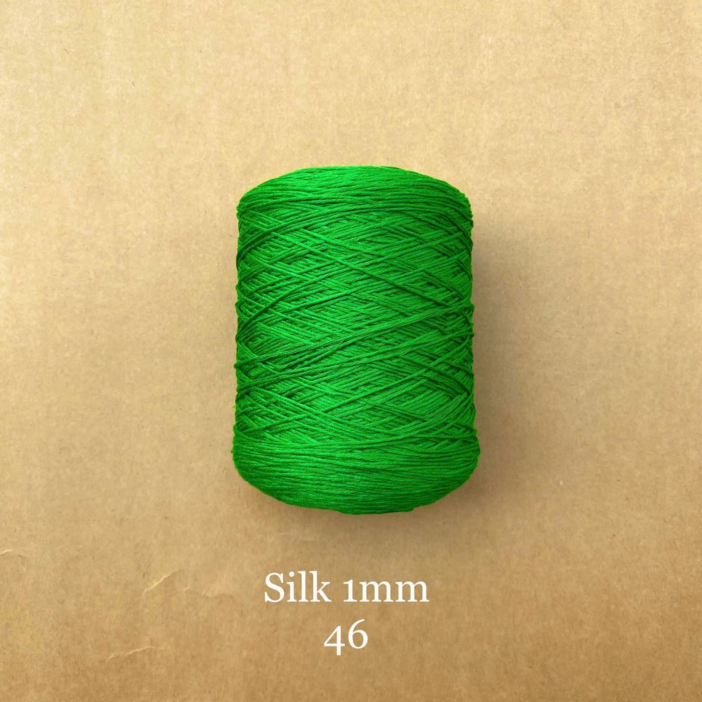 Cuộn sợi 100% Silk 1mm, 300g màu trơn
