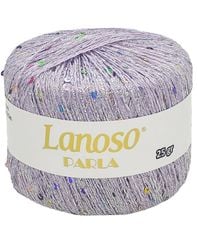 Sợi lấp lánh Parla nhập từ Lanoso, đan móc áo, váy, khăn