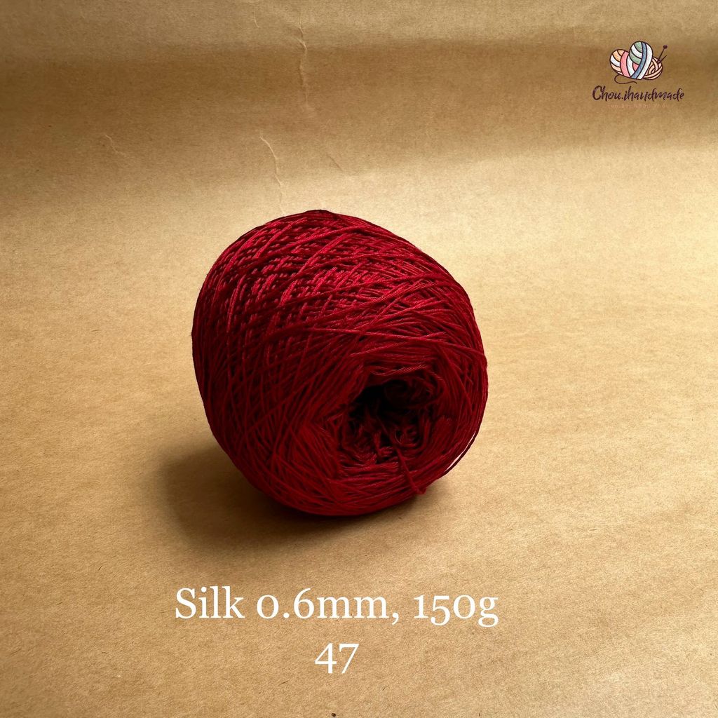 Cuộn sợi 100% Silk 0.6mm, 150g