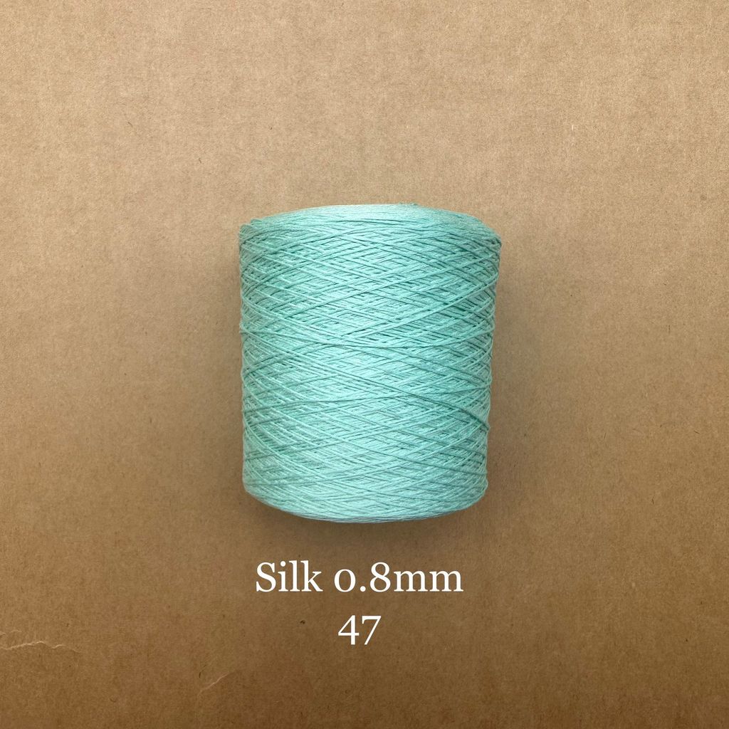 Cuộn sợi 100% silk 0.8mm màu trơn - 300gram