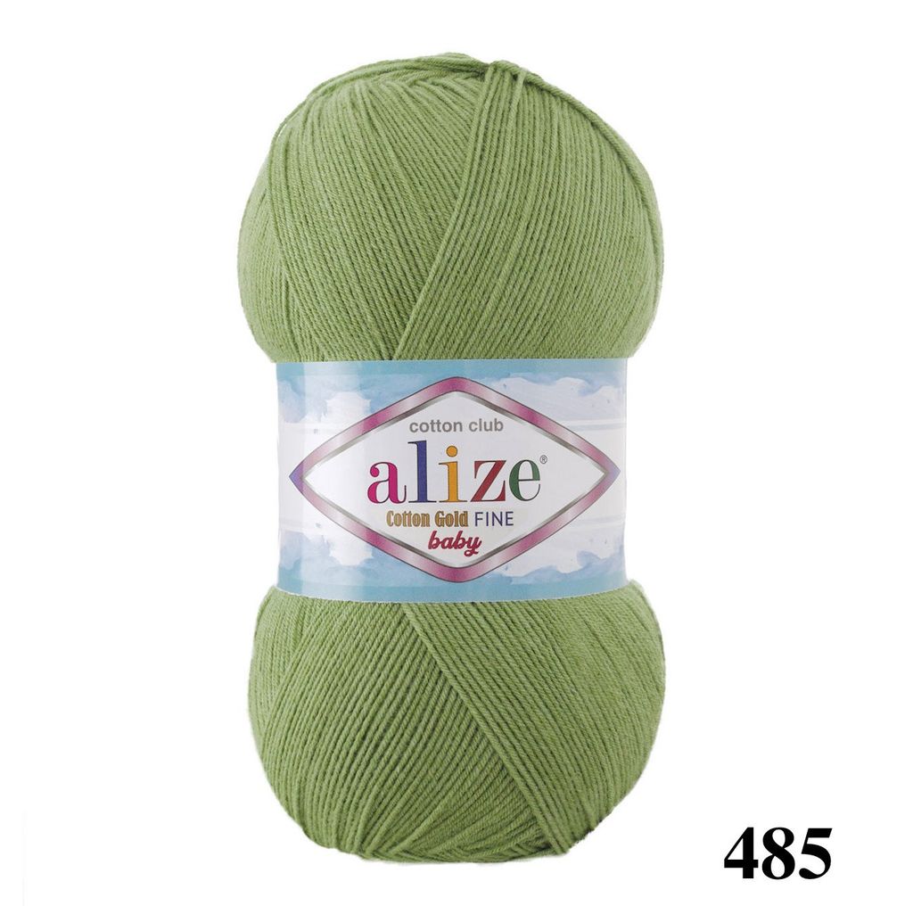 Len hè Cotton Gold Fine Baby nhập khẩu từ Alize Yarns, dành cho bé, đan móc áo, váy