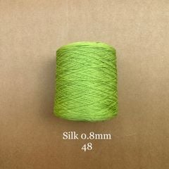 Cuộn sợi 100% silk 0.8mm màu trơn - 300gram