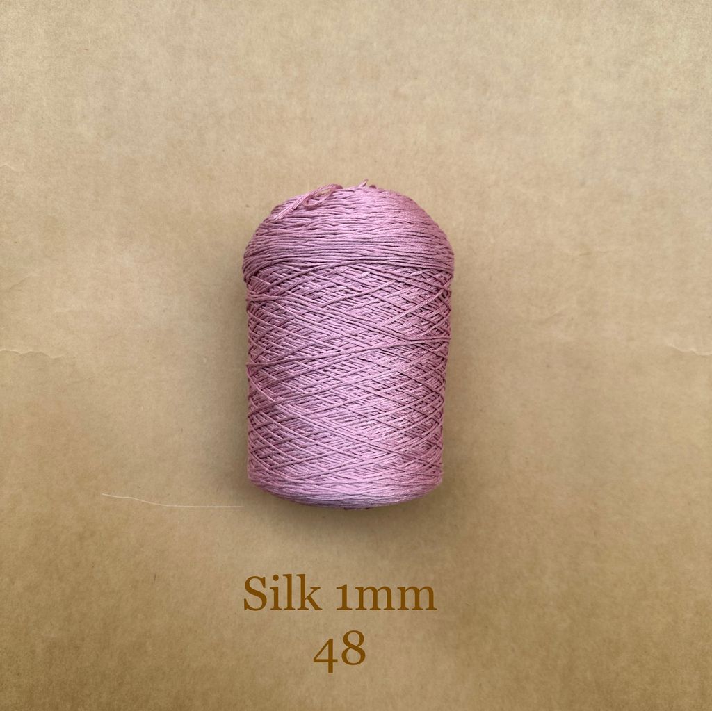 Cuộn sợi 100% Silk 1mm, 300g màu trơn