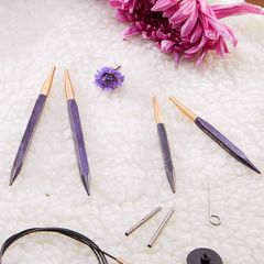 Cặp đầu kim đan bằng gỗ dòng J'adore Cubics dài 8.5cm (4inch), nhập khẩu từ KnitPro