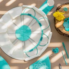 Bộ kim đan vòng mini EXPLORE dài 25cm 10icnh, dùng đan tay, vòng tròn nhỏ - BST Mindful Lace - KnitPro