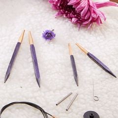 Cặp đầu kim đan bằng gỗ dòng J'adore Cubics dài 11.5cm, nhập khẩu từ KnitPro