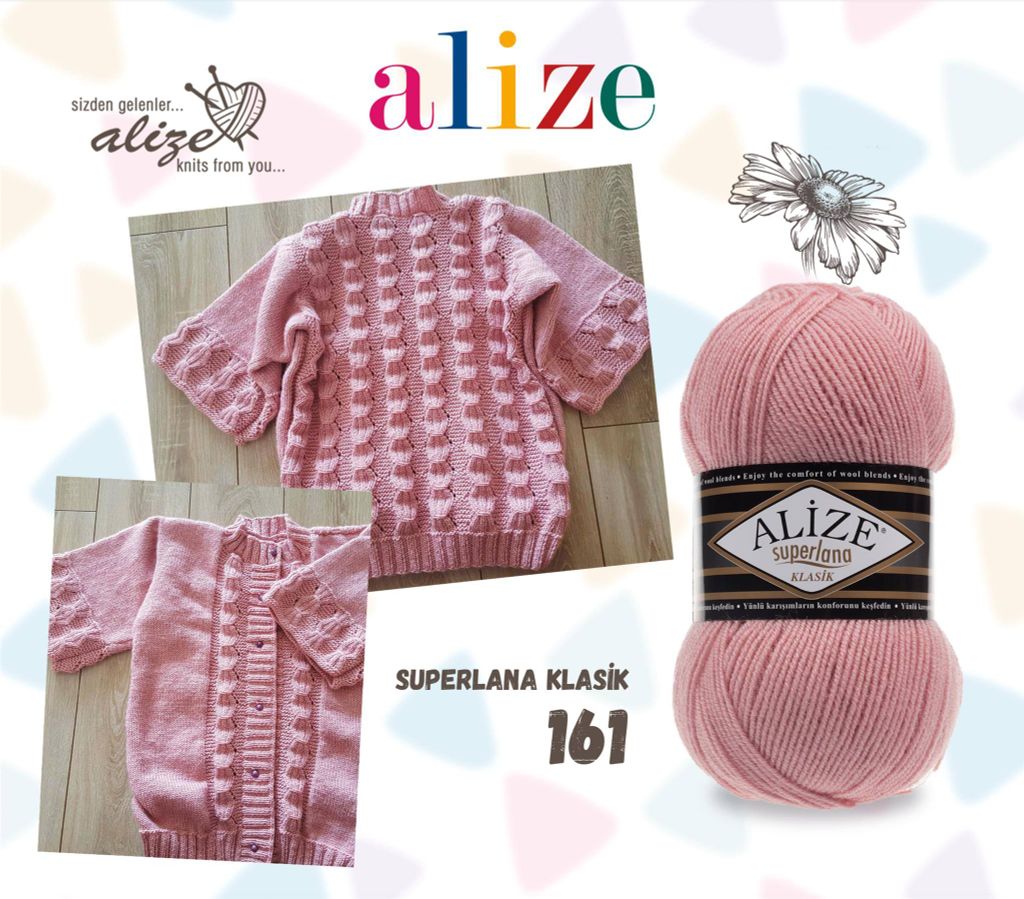 Len ấm Superlana Klasik nhập khẩu từ Alize Yarns đan móc nón, khăn, áo