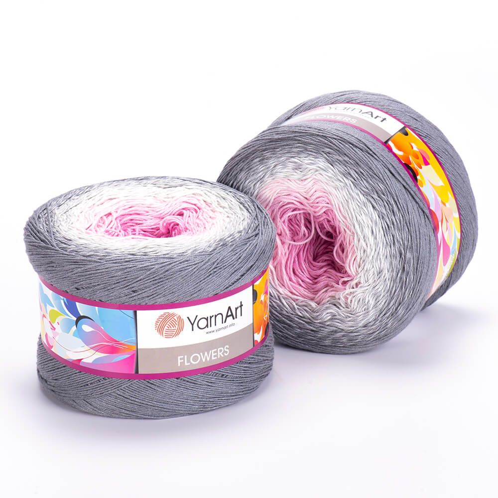 Len cầu vồng cotton Flowers - Yarnart - 250g dài 1000m (Bảng màu từ 250-300)