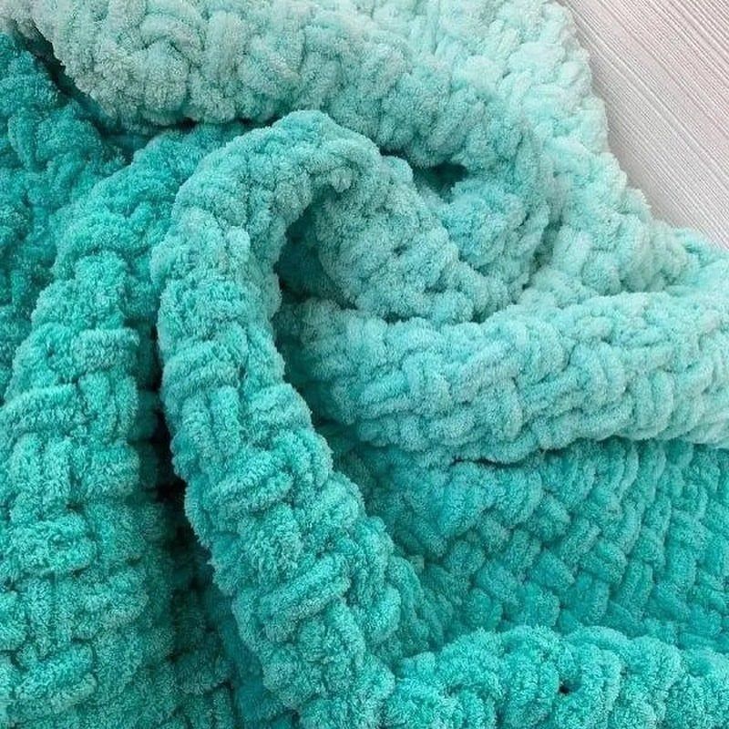 Len to Puffy Fine Ombre Batik nhập khẩu từ Alize Yarns tết chăn, nón, áo, thảm