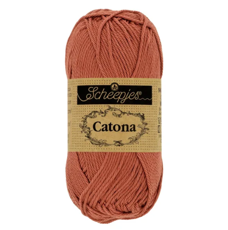 Sợi cotton Catona 50g - Scheepjes, đan móc áo, nón, búp bê