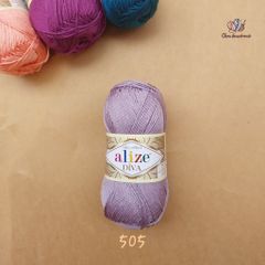 Sợi acrylic bóng Diva nhập khẩu từ Alize yarns đan móc bikini, áo, váy, thú, nón cực xinh