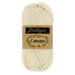 Sợi cotton Catona 50g - Scheepjes, đan móc áo, nón, búp bê