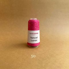 Sợi Tencel Lurex nhập từ Loveyarns, đan móc áo, khăn