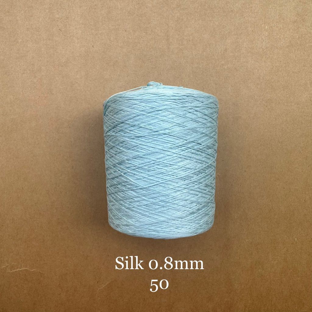Cuộn sợi 100% silk 0.8mm màu trơn - 300gram