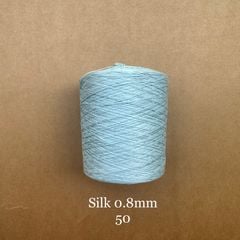 Cuộn sợi 100% silk 0.8mm màu trơn - 300gram