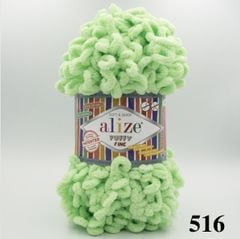 Cuộn len tết bằng tay Puffy Fine hãng Alize Yarns tết áo, khăn, vỏ gối, chăn, thảm, túi