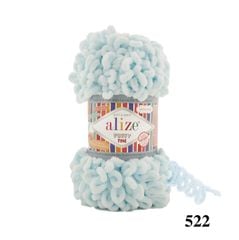 Cuộn len tết bằng tay Puffy Fine hãng Alize Yarns tết áo, khăn, vỏ gối, chăn, thảm, túi