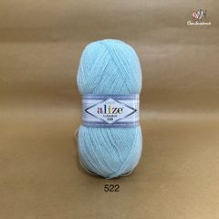 Cuộn len ấm Lanagold 800 hãng Alize siêu dôi, siêu ấm đan móc khăn, áo ấm cực thích