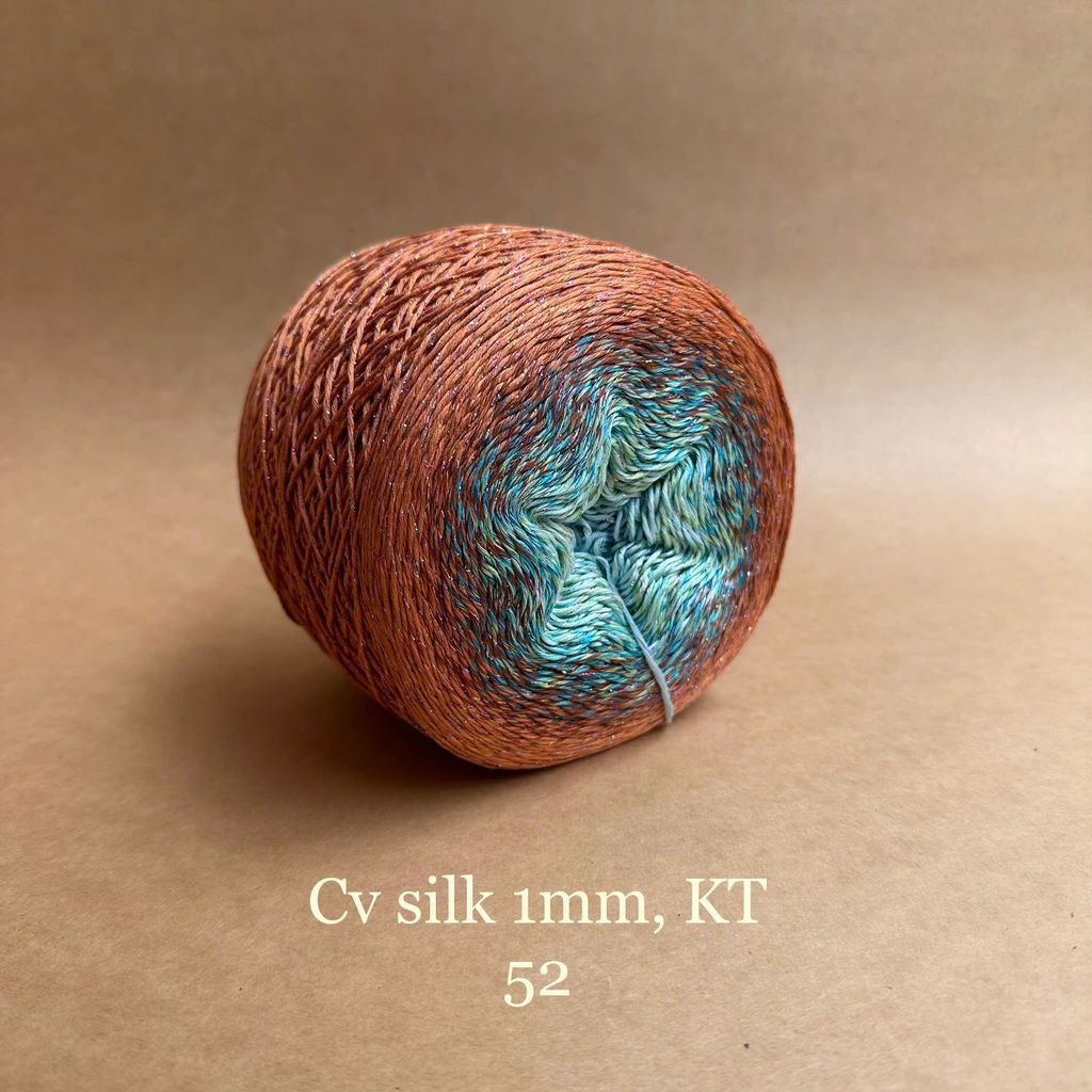 Cầu vồng sợi Silk kim tuyến, cỡ 1.0mm, 300g, đan móc áo, váy, khăn