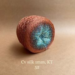 Cầu vồng sợi Silk kim tuyến, cỡ 1.0mm, 300g, đan móc áo, váy, khăn