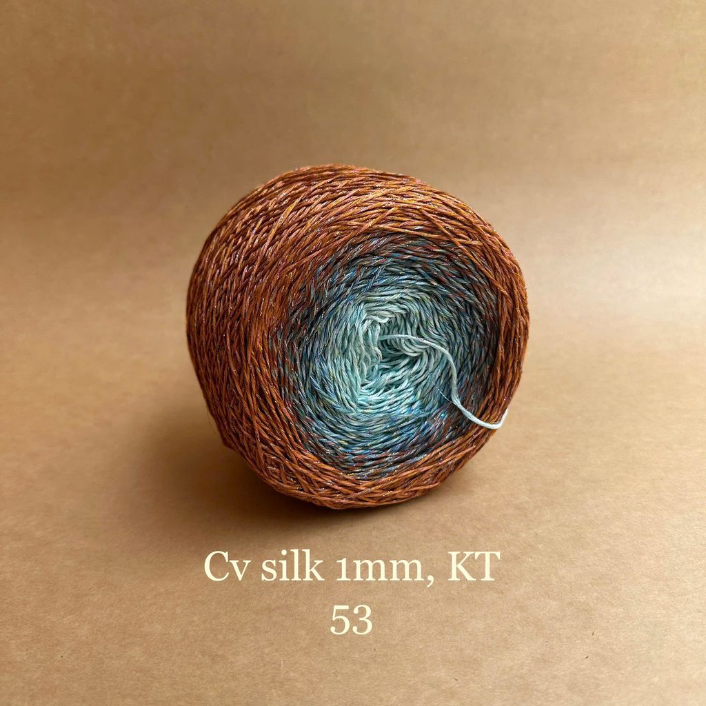 Cầu vồng sợi Silk kim tuyến, cỡ 1.0mm, 300g, đan móc áo, váy, khăn
