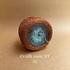 Cầu vồng sợi Silk kim tuyến, cỡ 1.0mm, 300g, đan móc áo, váy, khăn
