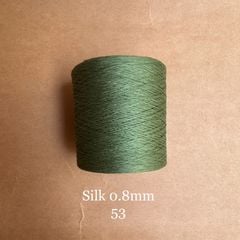 Cuộn sợi 100% silk 0.8mm màu trơn - 300gram