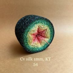 Cầu vồng sợi Silk kim tuyến, cỡ 1.0mm, 300g, đan móc áo, váy, khăn