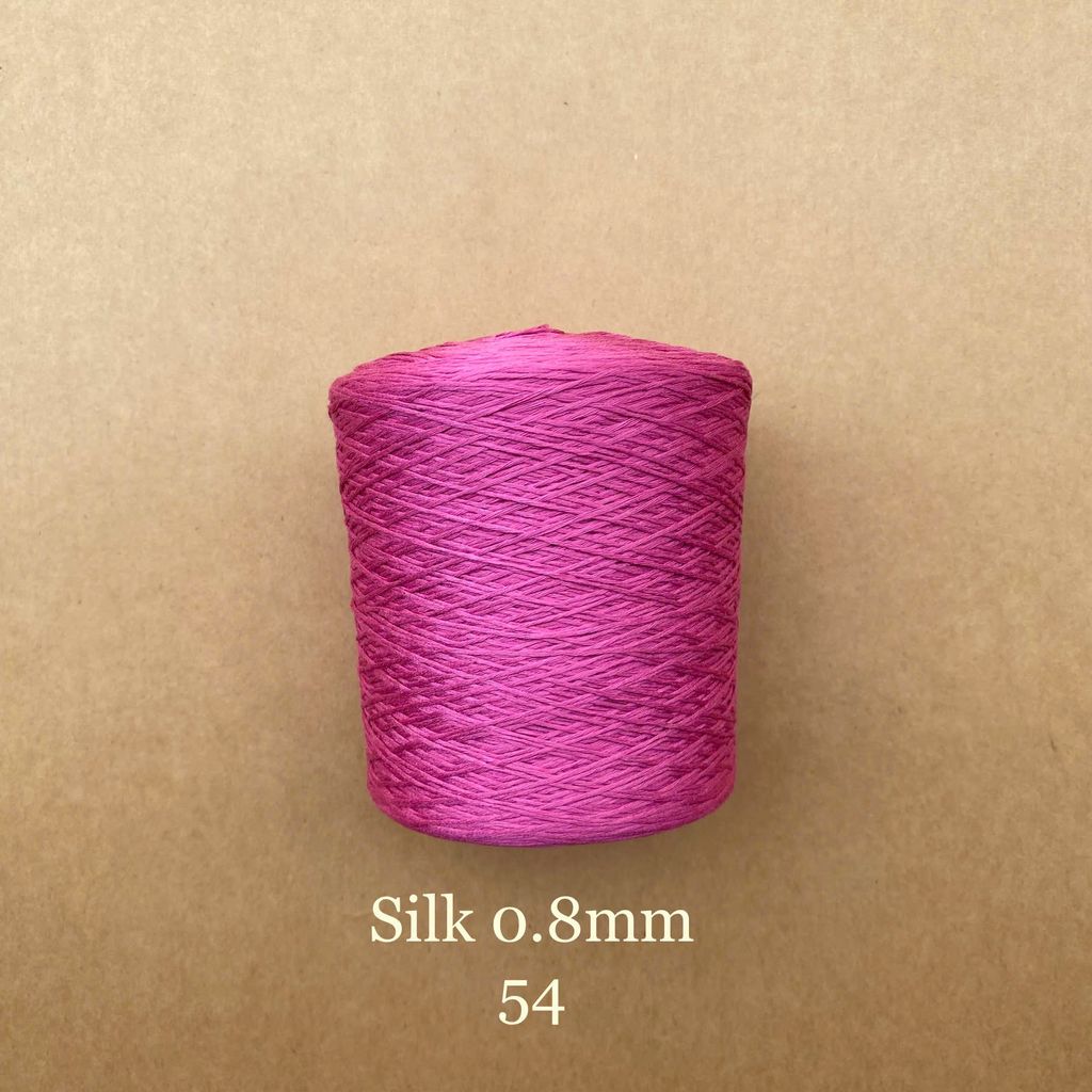 Cuộn sợi 100% silk 0.8mm màu trơn - 300gram