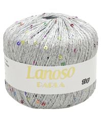 Sợi lấp lánh Parla nhập từ Lanoso, đan móc áo, váy, khăn