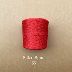 Cuộn sợi 100% silk 0.8mm màu trơn - 300gram