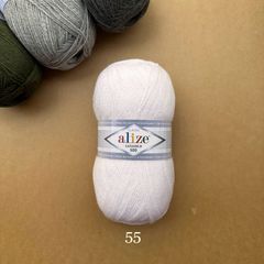 Cuộn len ấm Lanagold 800 hãng Alize siêu dôi, siêu ấm đan móc khăn, áo ấm cực thích