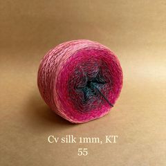 Cầu vồng sợi Silk kim tuyến, cỡ 1.0mm, 300g, đan móc áo, váy, khăn