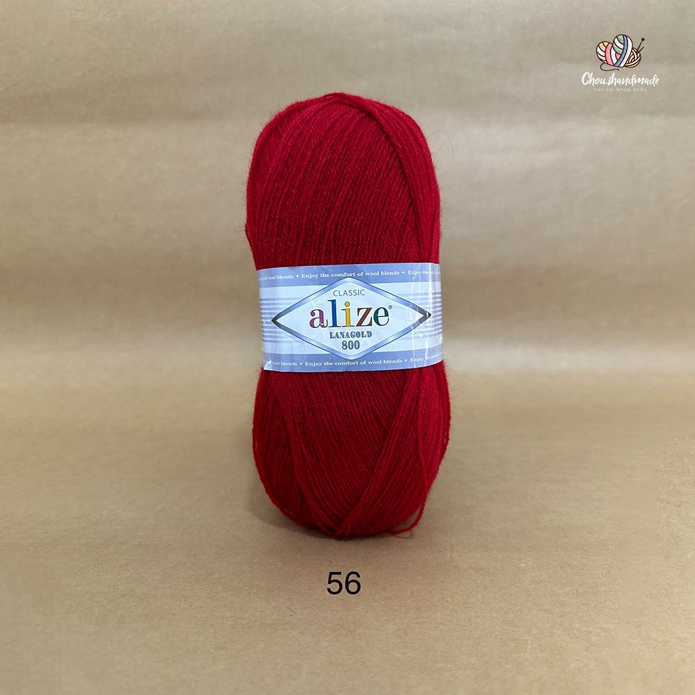 Cuộn len ấm Lanagold 800 hãng Alize siêu dôi, siêu ấm đan móc khăn, áo ấm cực thích